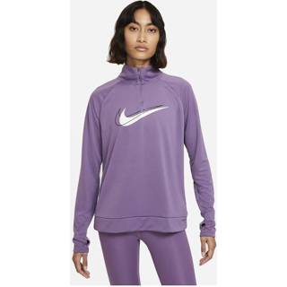 👉 L vrouwen paars Nike Dri-Fit Swoosh Run sportsweater da