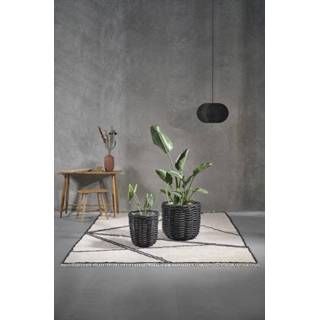 👉 Hanglamp zwart rattan Werna - 30 x 20 cm 5722000239017