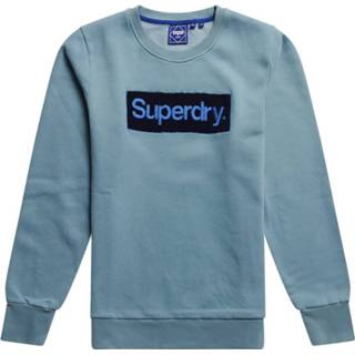 👉 Sweater l mannen blauw Super Dry CL Workwear Crew casual he