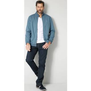 👉 Blauw grijs effen mannen dark blue 5-pocketmodel in Straight Fit-model Boston Park 4055708491304 4055708479005 4055708491366