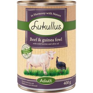 👉 Hondenvoer 6x400g Adult Eend & Kalf Lukullus Natuurkost Graanvrij droog 4260358519968