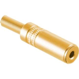 👉 Jack connector metaal zilver active Soldeerbare 3,5mm Stereo (v) - Met Grommet 4017538003713