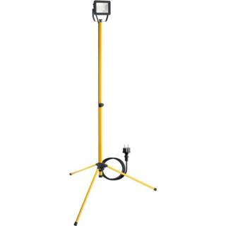 👉 Werklamp zwart geel active LED met telescoop statief - 30W IP65 Zwart/Geel 4040849578441