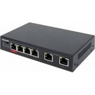 👉 Netwerk-switch zwart Intellinet 561686 Fast Ethernet (10/100) Power over (PoE) 766623561686