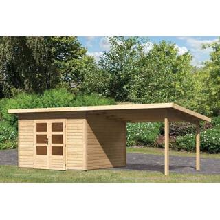 👉 Tuinhuisje Woodfeeling | Tuinhuis Northeim 3 met Overkapping 3,3 Onbehandeld 4010090777771