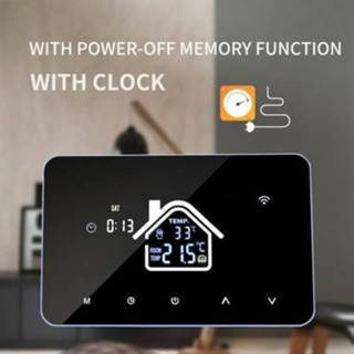 Thermostaat Smart Thermostat Temperature Controller for Electric Heating LCD Display Touch Screen Week Programmable Underfloor Thermostats Home School Office Hotel