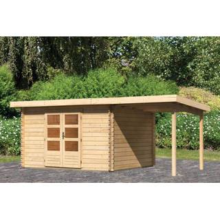 👉 Tuinhuisje Woodfeeling | Tuinhuis Bastrup 7 met Overkapping 2,0 4010090786735