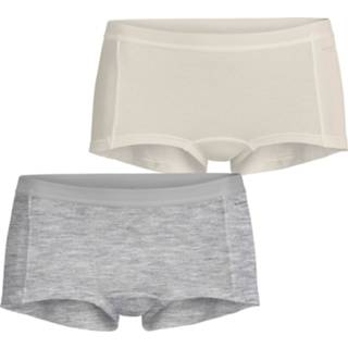 👉 Boxershort grijs kwalitatief mooie vrouwen creme Bjorn Borg 2-pack dames - Core mini Creme/Grey 7321465343949