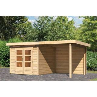 👉 Tuinhuisje Woodfeeling | Tuinhuis Kandern 3 met Overkapping 2,35 en Achterwand Onbehandeld 4010090236124