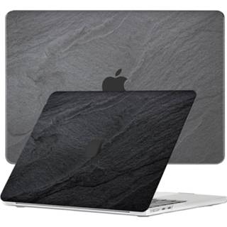 👉 Coverhoes zwart Lunso - cover hoes MacBook Air 13 inch M2 (2022) Black Stone 8720791560515