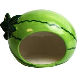 👉 Happy pet knaagdierhuisje hamster watermeloen keramiek 9x9x12 cm