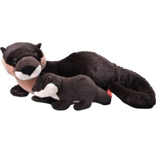 👉 Knuffel pluche kinderen dieren familie rivier otters 36 cm