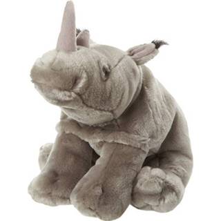 👉 Knuffel pluche kinderen Afrikaanse Neushoorn van 22 cm