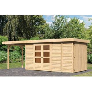 👉 Tuinhuisje Woodfeeling | Tuinhuis Retola 5 met Overkapping 2,4 en Opslagruimte 4010090829654