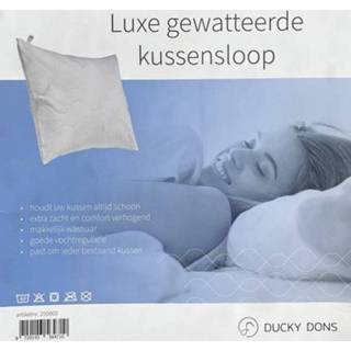 👉 Ducky Dons Kussensloop Gewatteerd