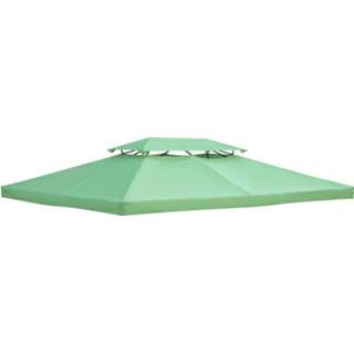 Partytent groen metalen polyester active Sunny Vervanging dak paviljoen voor 3x4m 6095822515522