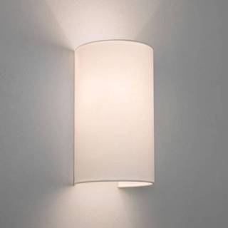 👉 Wand lamp wit taupe Astro - Ios 250 shade wandlamp 5038856041491