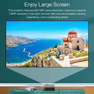 👉 Projector A30 Portable LCD Max Support 1080P Resolution Compact Size for Home Office Theater EU Plug(Same Screen Version)