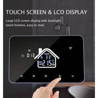 👉 Thermostaat Smart WiFi Thermostat Temperature Controller for Electric Heating LCD Display Touch Screen Week Programmable App Voice Control Electri Underfloor Thermostats Work with Google Assisstant Alexa