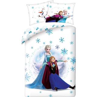 👉 Dekbedovertrek katoen antraciet Disney Frozen falling Eenpersoons -140 x 200 cm - 5904209601318