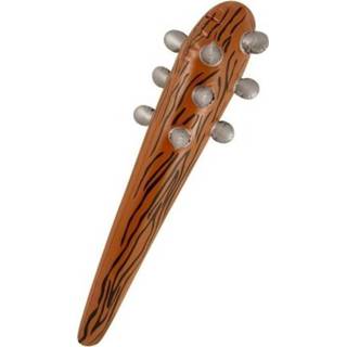 👉 Knuppel bruine bruin kunststof volwassenen active halloween - Opblaasbare knuppel/knots 60 cm