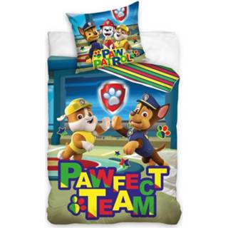 👉 Dekbedovertrek katoen antraciet PAW Patrol Pawfect Team - 60 x 70 cm 5902689468919