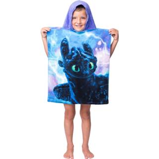 Poncho katoen antraciet Hoe Tem je een Draak Toothless & Light Fury - 50 x 115 cm 8592753027721