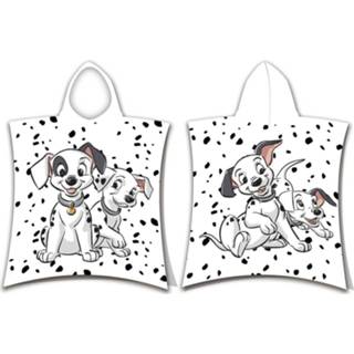 👉 Poncho katoen antraciet 101 Dalmatiërs - 50 x 115 cm 8592753032602