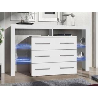 👉 Commode wit RIVATA 3 lades wit/hoogglans 5400943250442