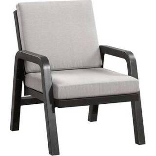 👉 Hartman lounge fauteuil Eden - antraciet - 93x71x84 cm - incl. kussen - Leen Bakker