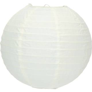 Lampion wit Luxe bol feest gebroken 25 cm