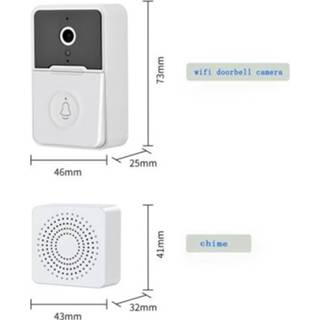 👉 Deurbel Smart Video Doorbell Wireless HD Camera PIR Motion Detection IR Alarm Security Door Bell Wi-Fi Intercom For Home Apartment
