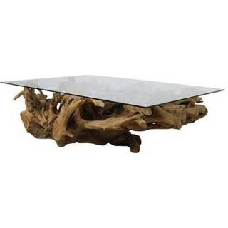 👉 Salontafel hout bruin HSM Collection Root - blank 140x90x45 cm Leen Bakker 8719244429578