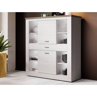 👉 Commode eik deluxe KANTOR 2 deuren 1 lade sibiu mélèze/sonoma zonder led 5400943249422