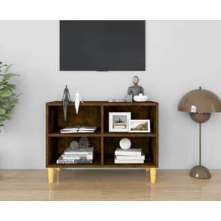 👉 Houten active Tv-meubel met poten 69,5x30x50 cm bruineikenkleurig 8720286854976