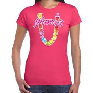 👉 Hawaii slinger active vrouwen roze t-shirt voor dames