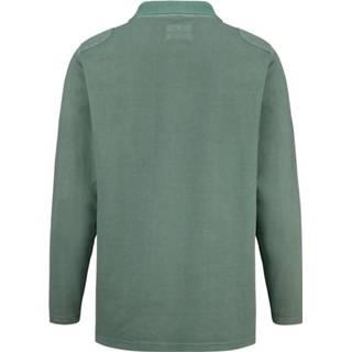 👉 Polo shirt effen katoen mannen groen Poloshirt met fijne wafelstructuur BABISTA 4055708460416