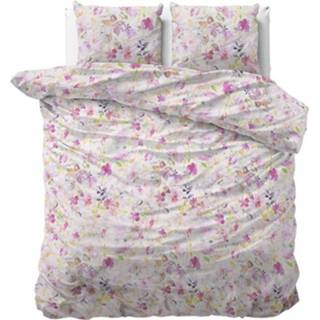 👉 Dekbedovertrek roze Katoen-Polyester meerkleurig Sleeptime Elegance Regis - Pink Lits-jumeaux (240 x 220 cm + 2 kussenslopen) 8720105689505