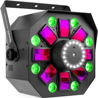 👉 Blauw BeamZ MultiBox 4-in-1 LED lichteffect met lasers, strobe, PAR en Derby 8715693330465