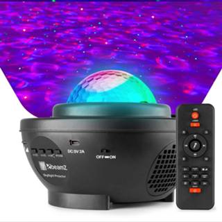 👉 Projector blauw BeamZ SkyNight sterren met watergolven effect en Bluetooth 8720105710506