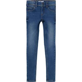 👉 Spijker broek katoen mix blauw meisjes medium Name it Jeans Nkfpolly Blue Denim 5715312029988