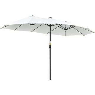 👉 Parasol wit active Sunny met LED - 4,5 meter oppervlakte 6095805362327