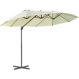 👉 Parasol active Sunny met zwengel crèmewit 270 cm x 440 250 6095806088004