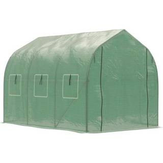 👉 Foliekas groen active Sunny Tunnel 3 x 2 m Vorstbescherming Stalen Buis Donkergroen 6095800598592