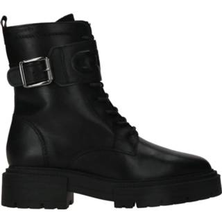 👉 Veterboots zwart laag kunststof textiel active leer Tamaris Veterboot 4064196534288