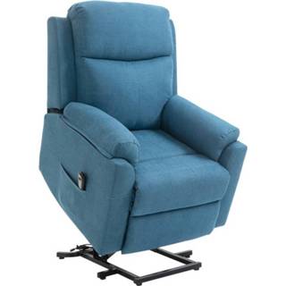 👉 Relaxfauteuil blauw active HOMdotCOM Elektrische met opstahulp 83 cm x 89 102 6095811252261