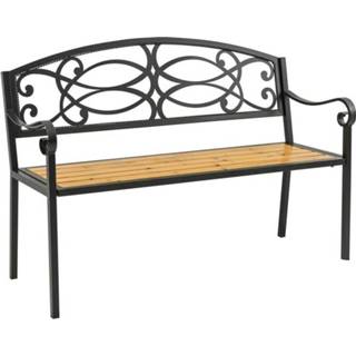 👉 Tuinbank staal hout active Sunny 2-persoons Vintage - Staal/Hout 127 x 52 88 cm 6095801026001