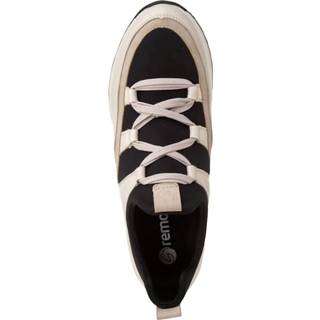 👉 Sneakers elastische uitneembaar voetbed effen vrouwen offwhite zwart Sneaker met instap Remonte Offwhite/Zwart 4060596929273 4060596929259