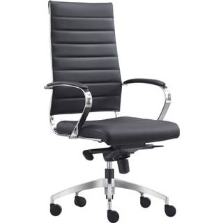 👉 Bureaustoel zwart leder Granada - 100%