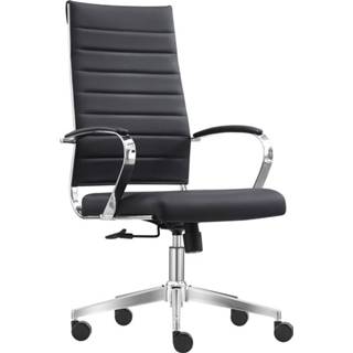 👉 Bureaustoel zwart PU-leder Granada